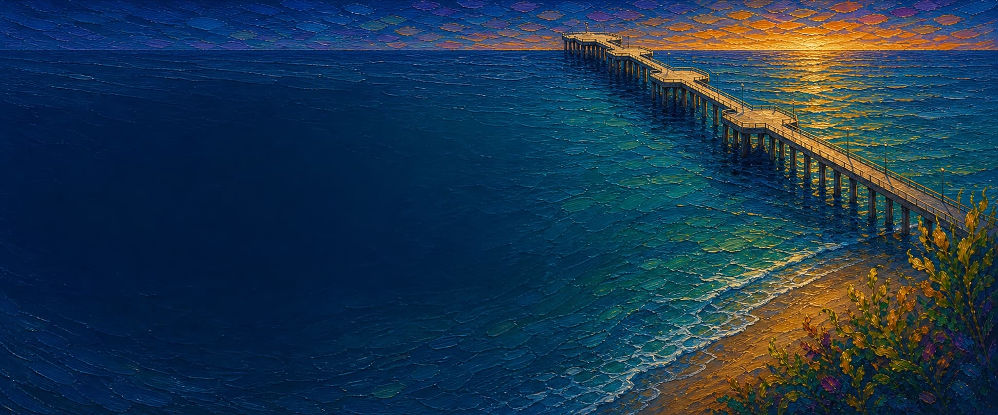 Huntington Beach Pier location artwork