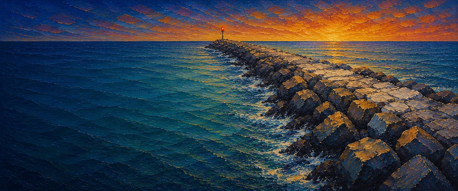 Newport Harbor East Jetty (Corona del Mar / The Wedge) location artwork
