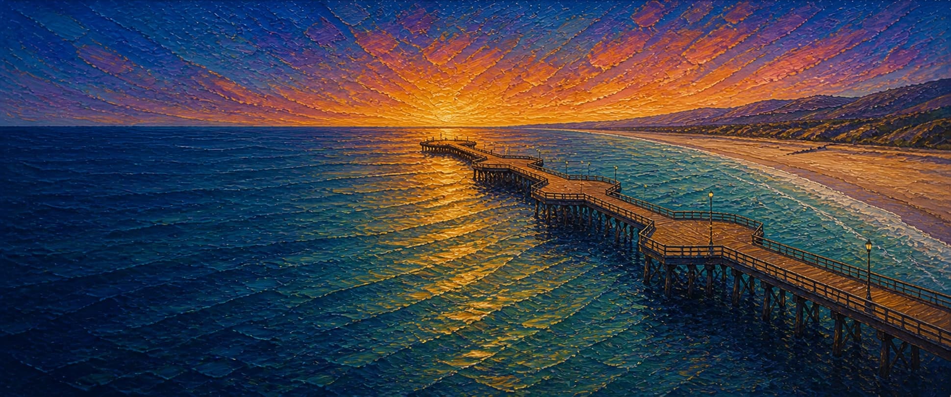 Pismo Beach Pier location artwork