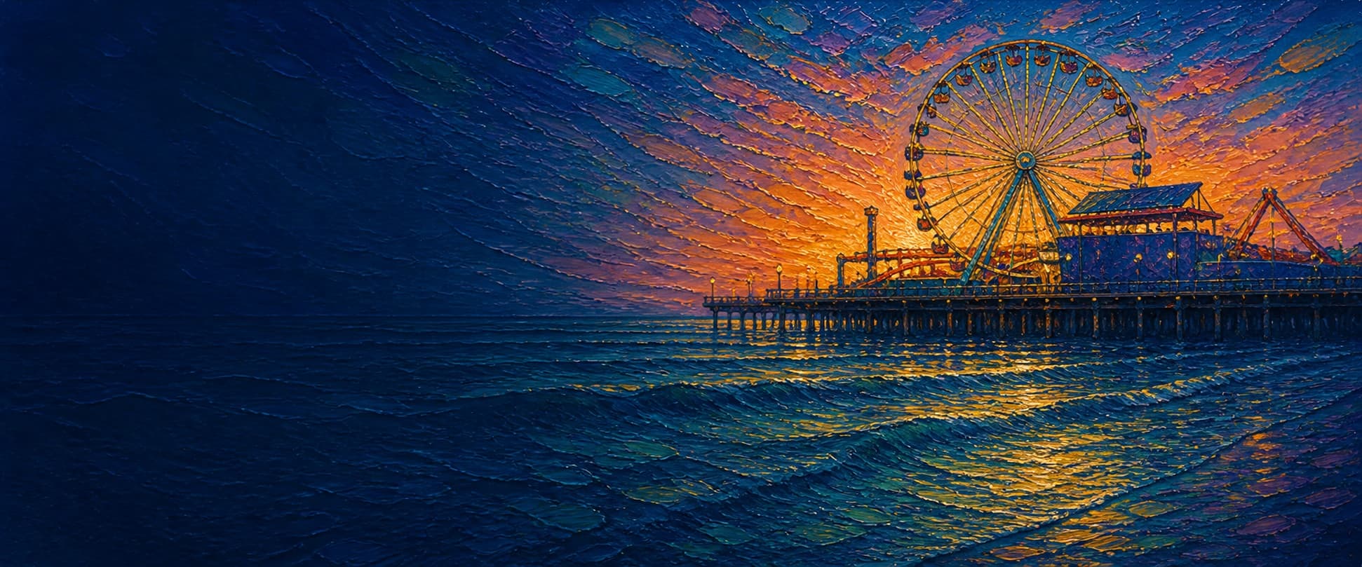 Santa Monica Pier (Municipal and Newcomb pier complex) location artwork